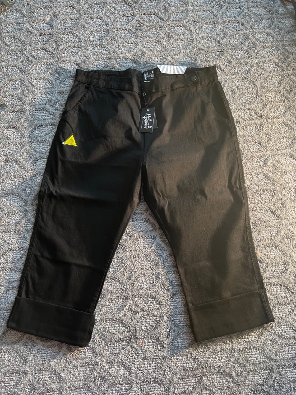 Hell Bunny Black Denim Pants NWT